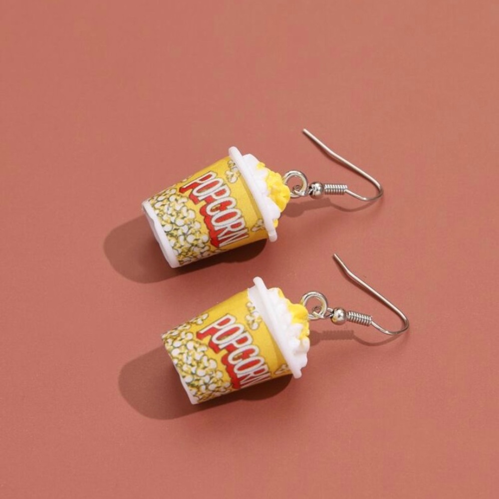 Popcorn tub earrings